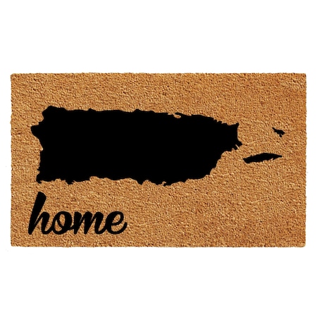 Calloway Mills Entrance Mat, Coir, Natural, Black 105492436